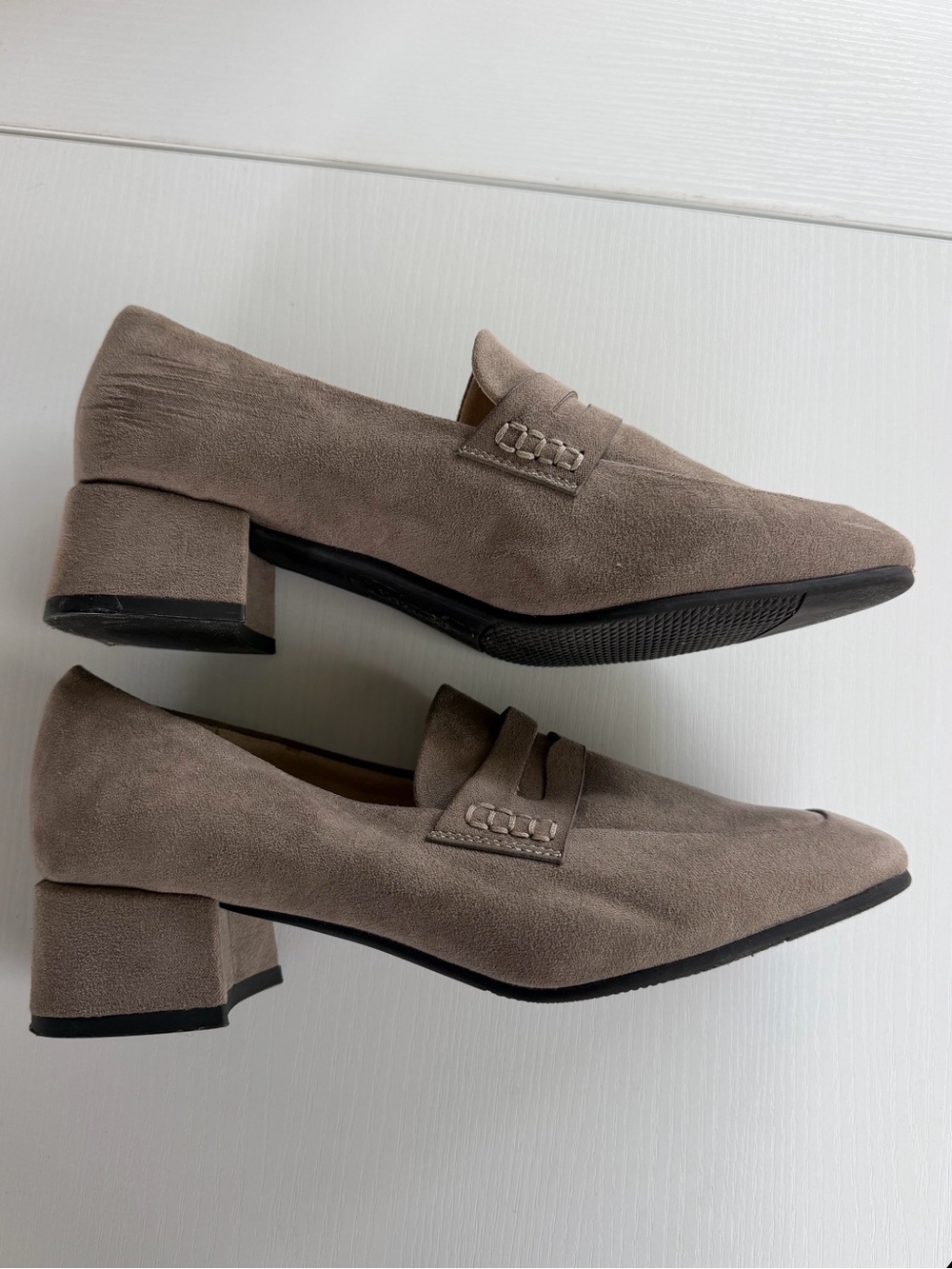 Cliff Suede Block Heel Loafers - Women